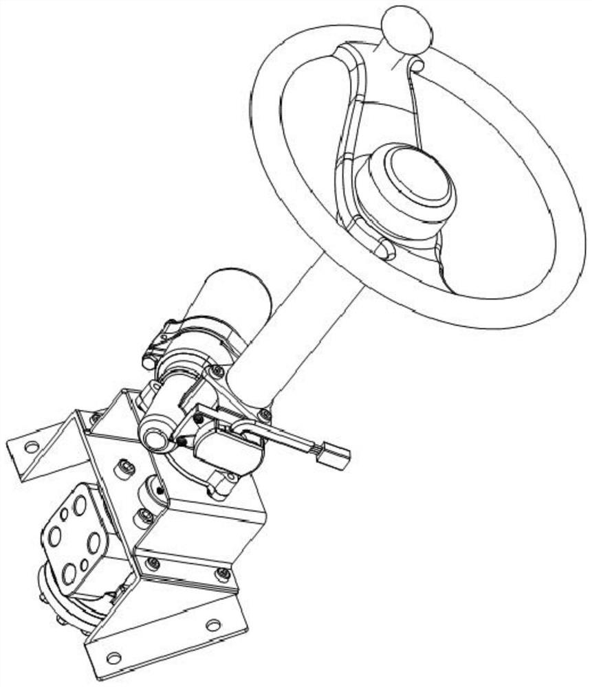 Agricultural machinery automatic driving system based on EPS and control method