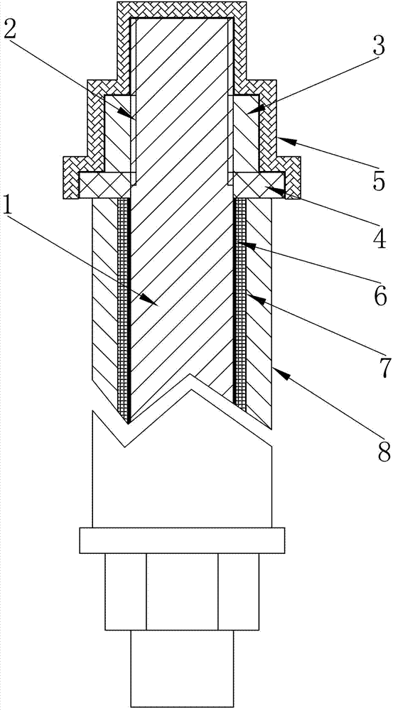 Anchor bolt for marine wind power base