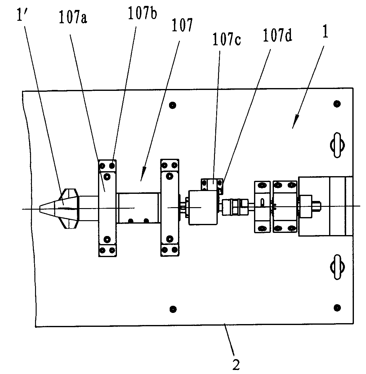 Sleeve assembly used for installing ballistic correction fuse in fixed rudder ballistic correction fuse semi-physical simulation system