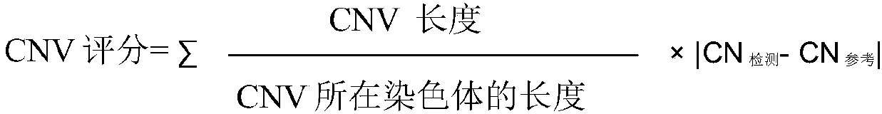 Detection method of whole genome copy number variation and application of the method