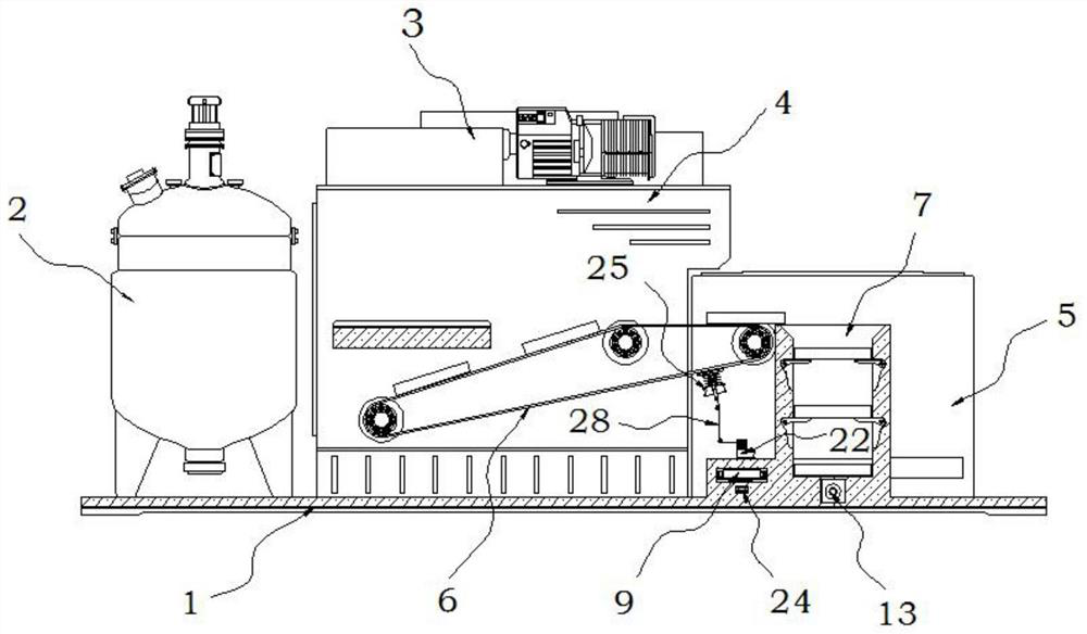 An environment-friendly circulating device for silicon carbide micropowder processing