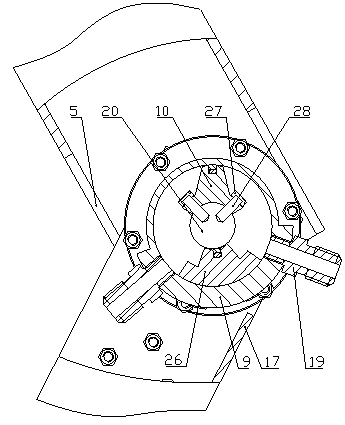 Robot joint rotating hydraulic cylinder with torque and angle feedback functions