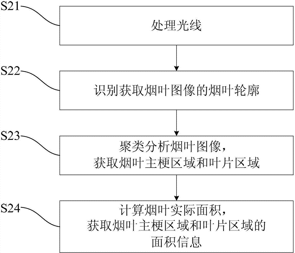 Method for determining area quality of tobacco leaves based on intelligent image processing and model estimation