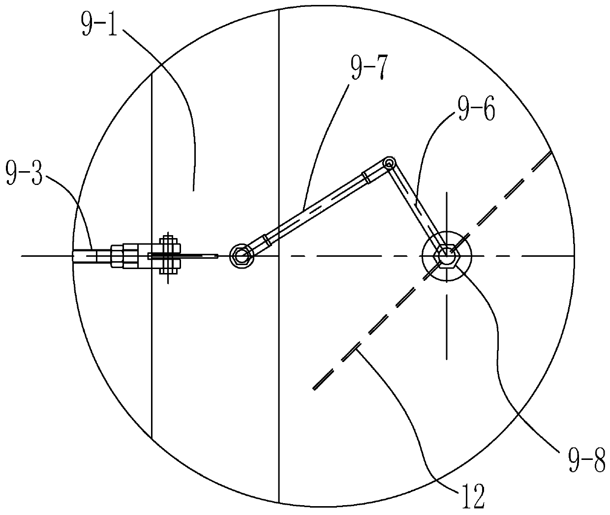 Swirling burner for pulverized coal dense and thin separation of lignite