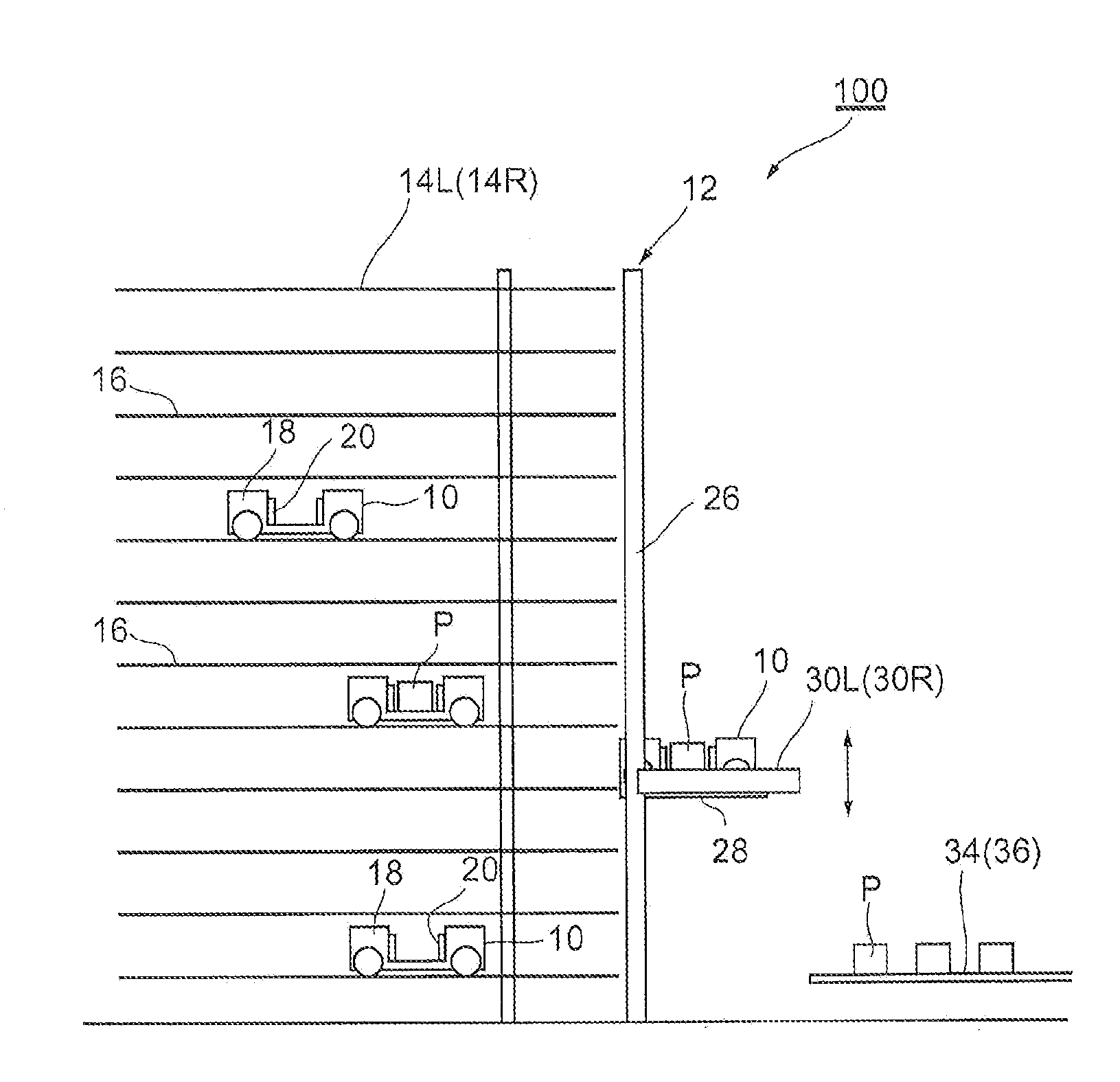 Multi-tier automated warehouse