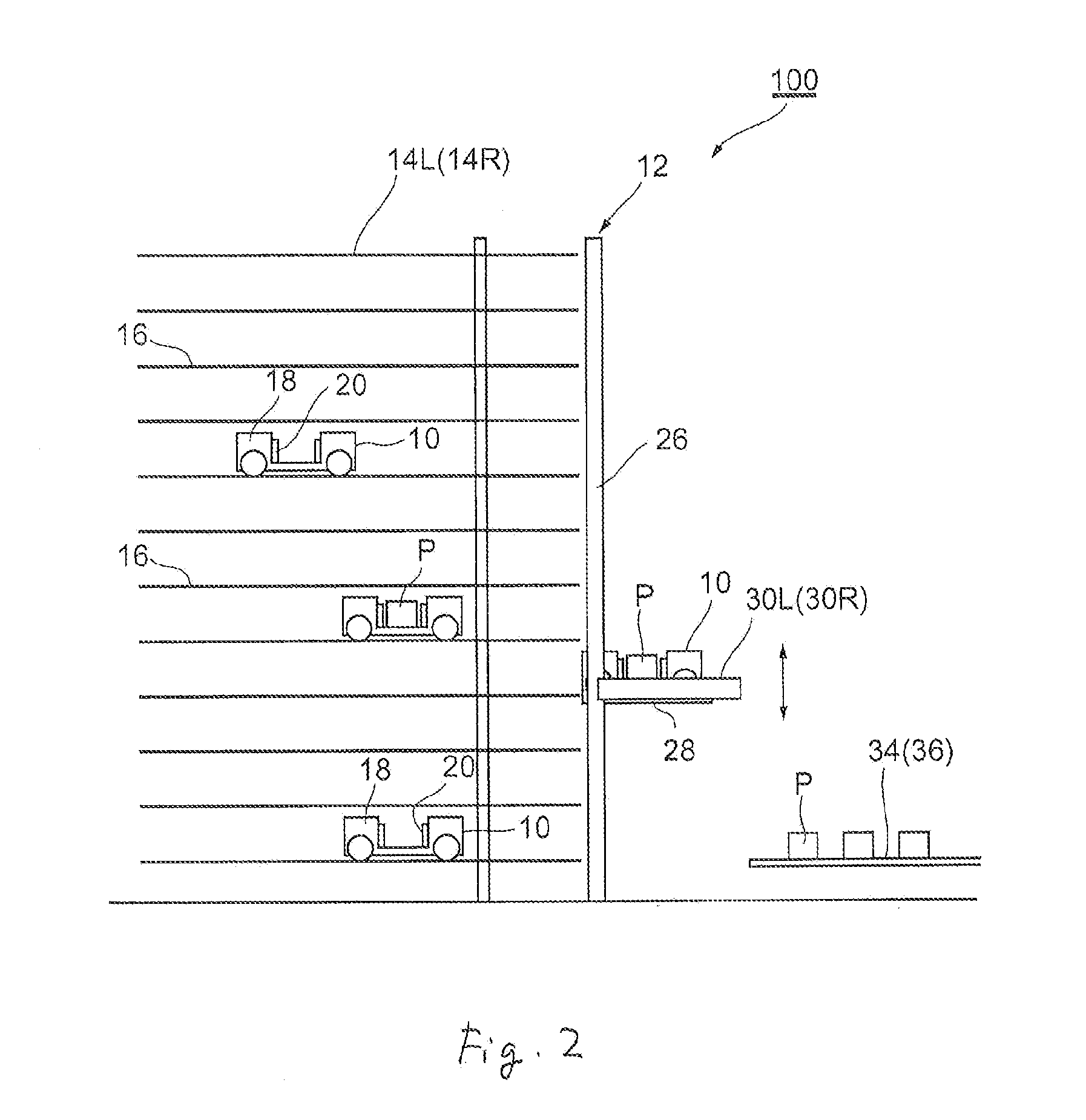 Multi-tier automated warehouse