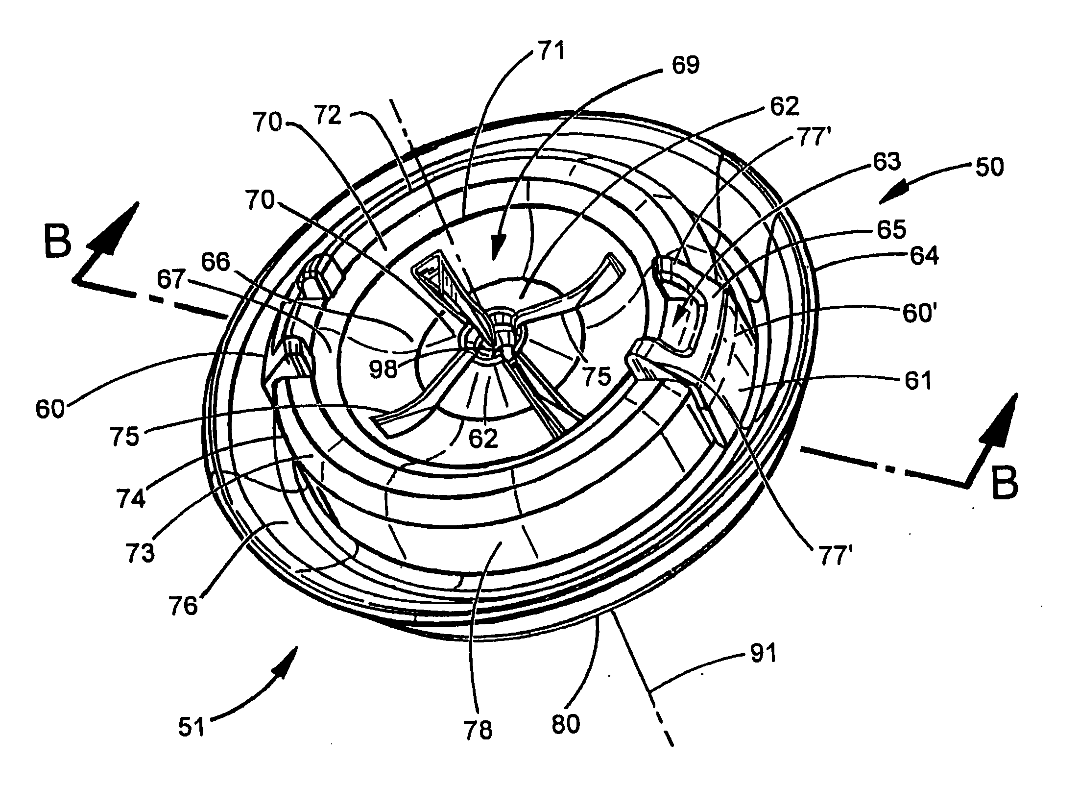 Button style cord connector