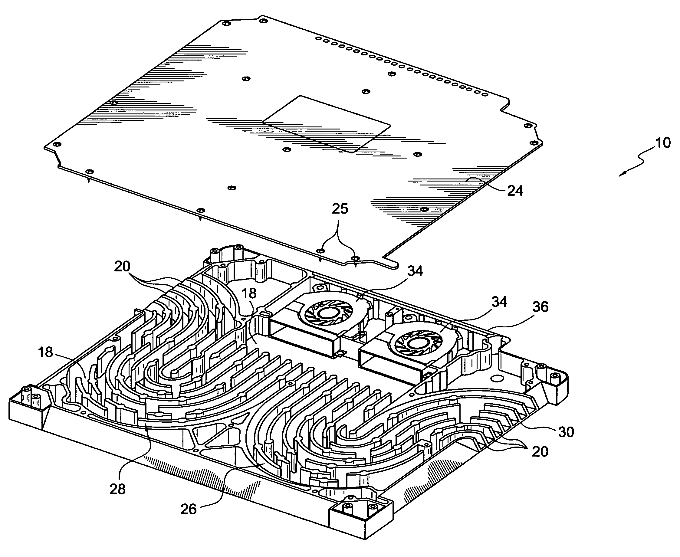 Compact surface-mount heat exchanger