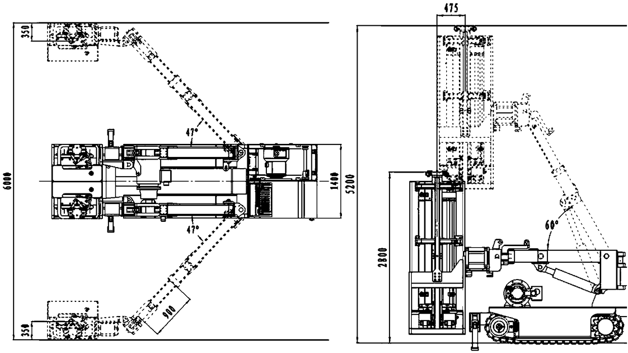 Anchor rod drill truck