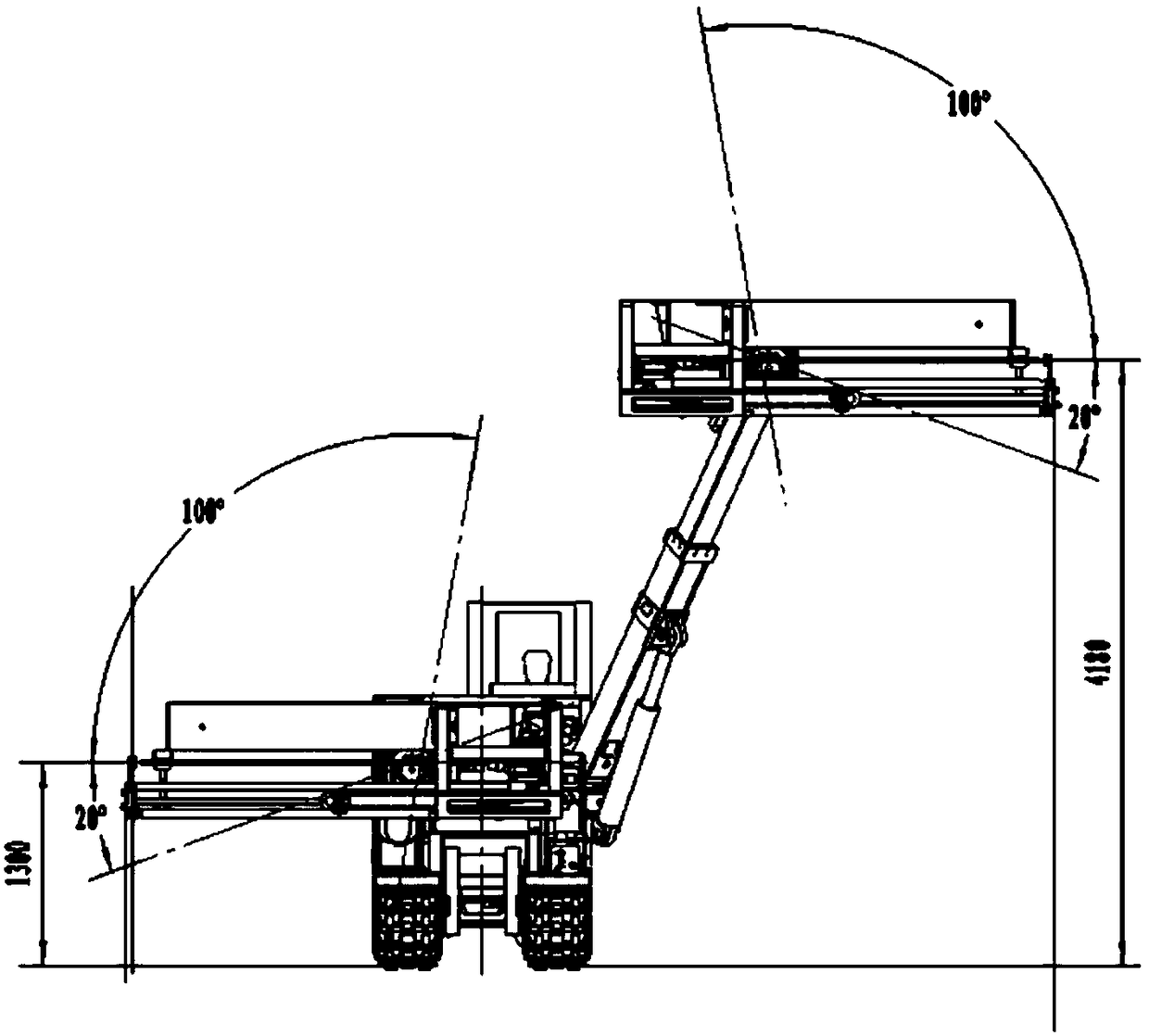 Anchor rod drill truck