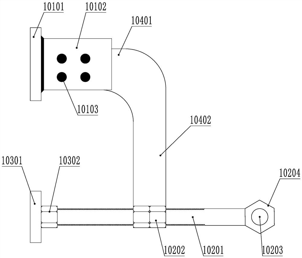 Adjustable tower equipment assembling tool and using method