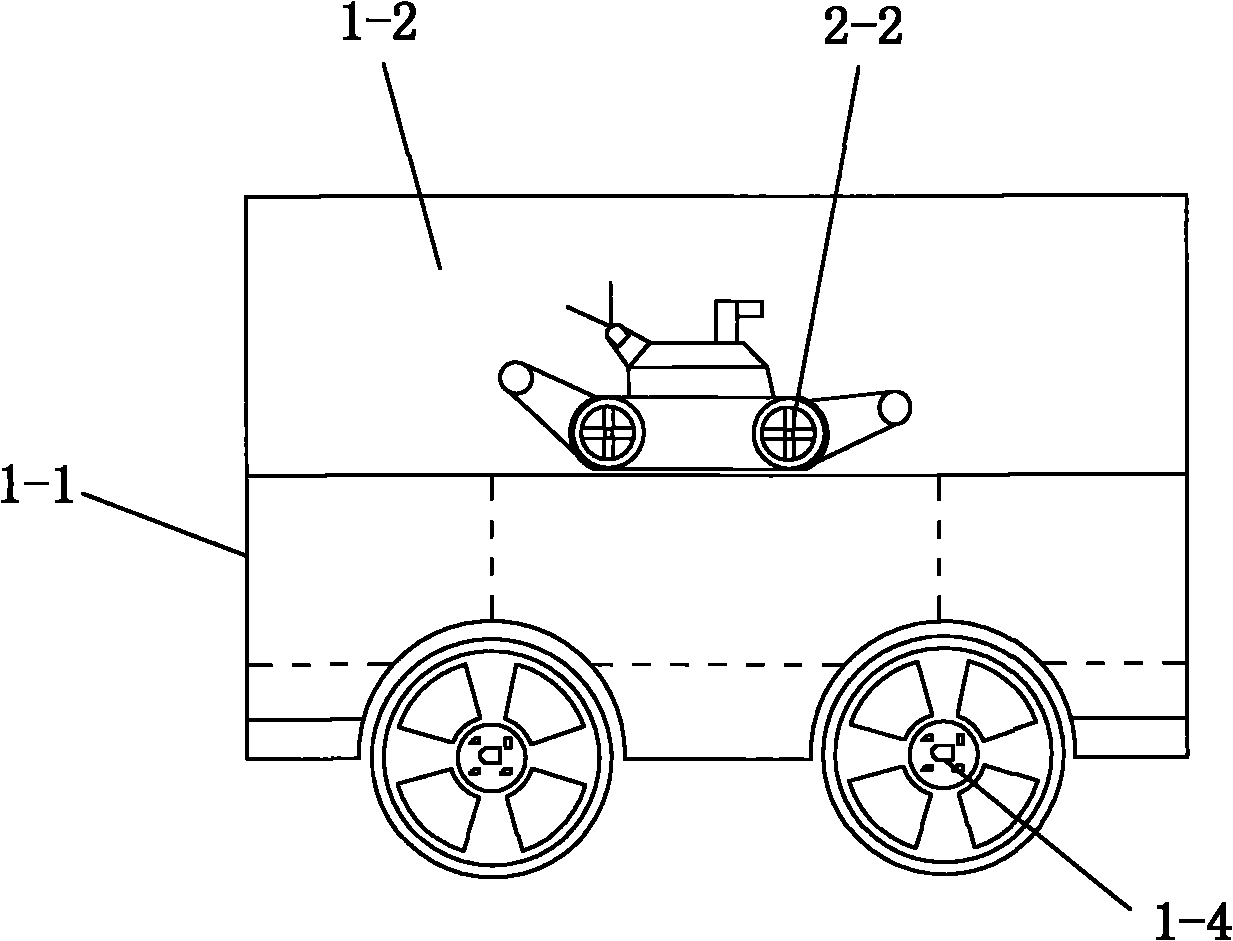 Carrying robot for coal mine rescue