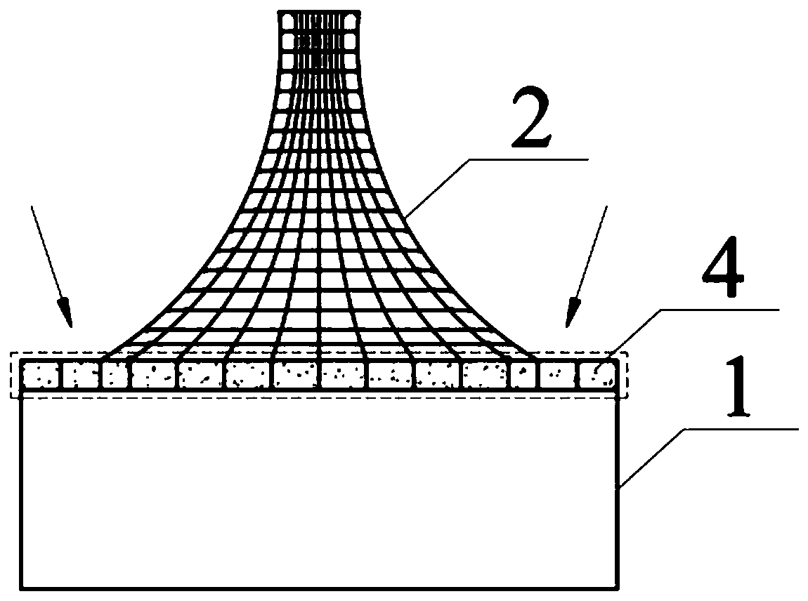 Air film offshore wind power foundation structure prefabrication method