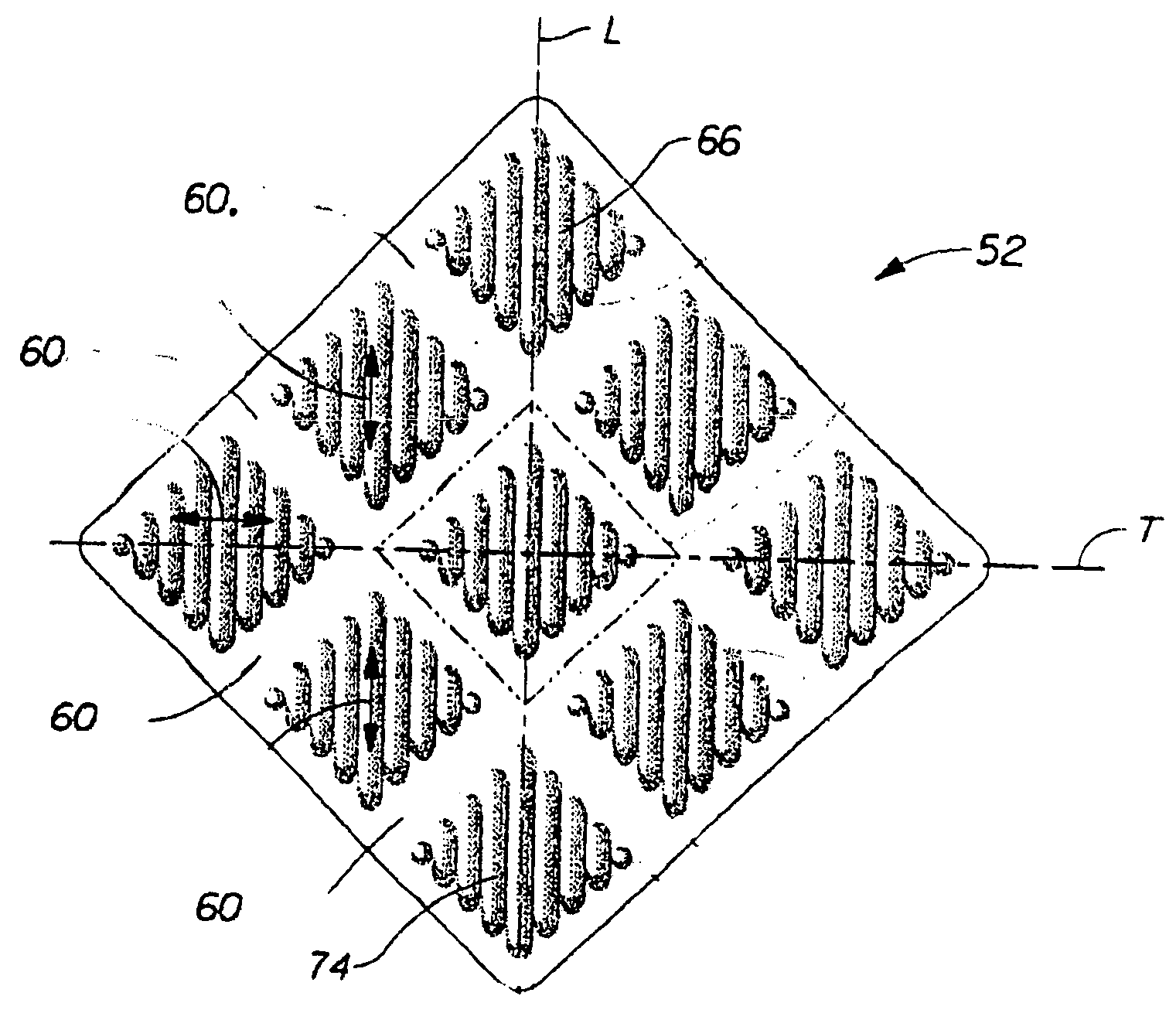 Nonwoven wipe with resilient wet thickness