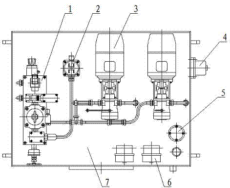 Wheel blocking hydraulic station of rotary kiln