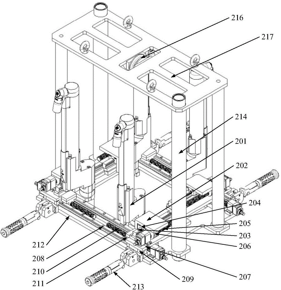 A multi-axis bolt tightening test bench