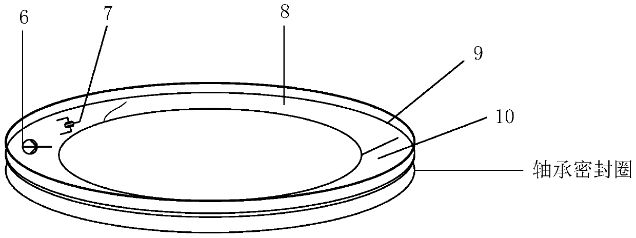 An automobile wheel hub bearing damage detection and alarm system