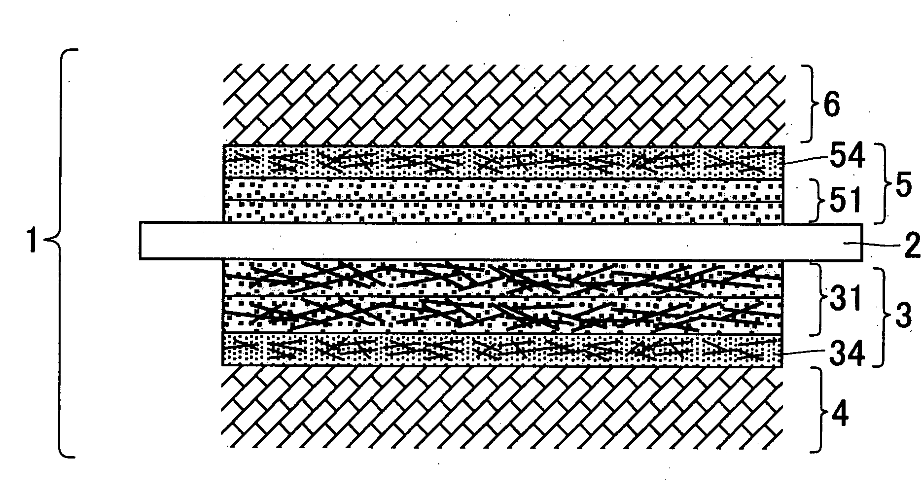 Membrane electrode assembly for fuel cell and process for manufacturing the same