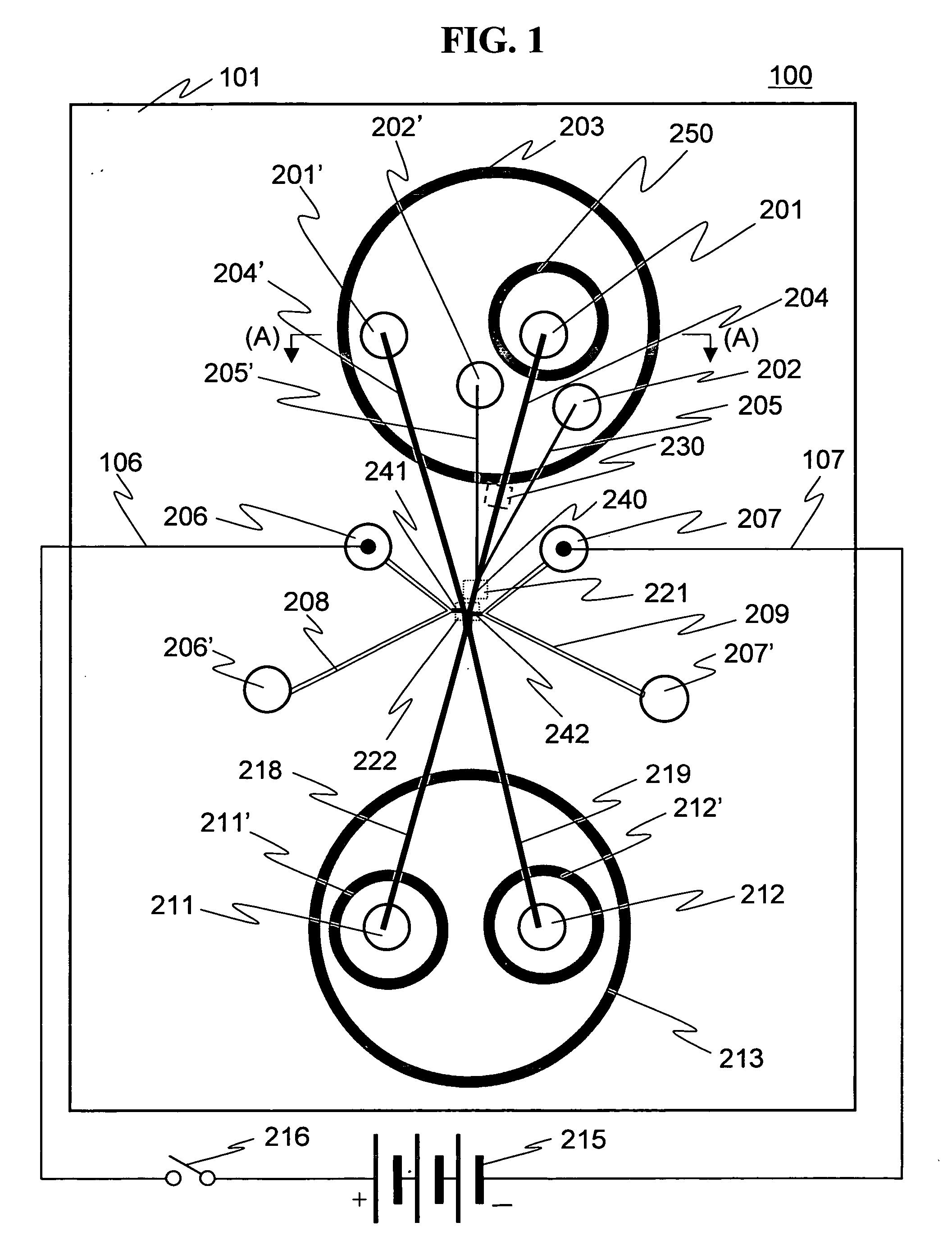 Cell measuring and sorting chip