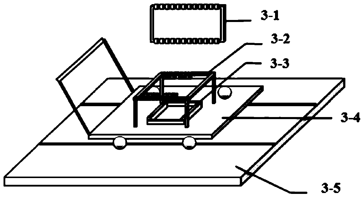 Tensile property sample preparation device of ultra-high modulus carbon fiber multifilament and sample preparation method