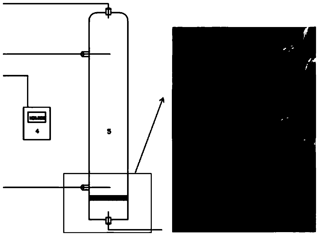 Device for indirect catalytic oxidation of diesel vehicle tail gas pollutants by air micro-nano bubbles