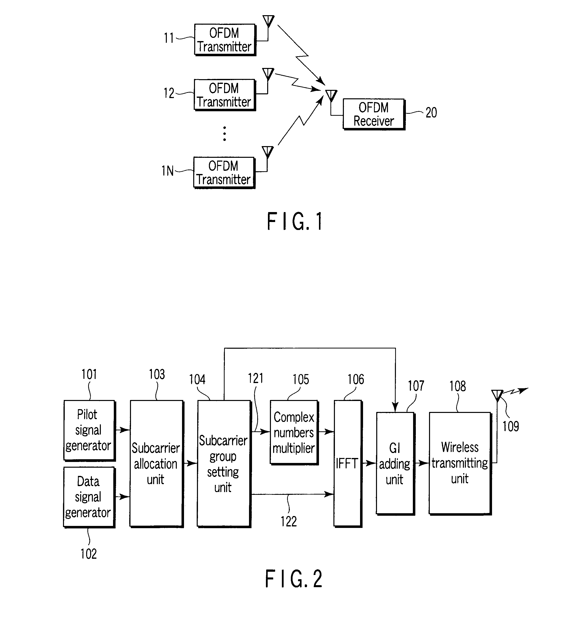 Method of transmitting OFDM signal and transmitter and receiver thereof