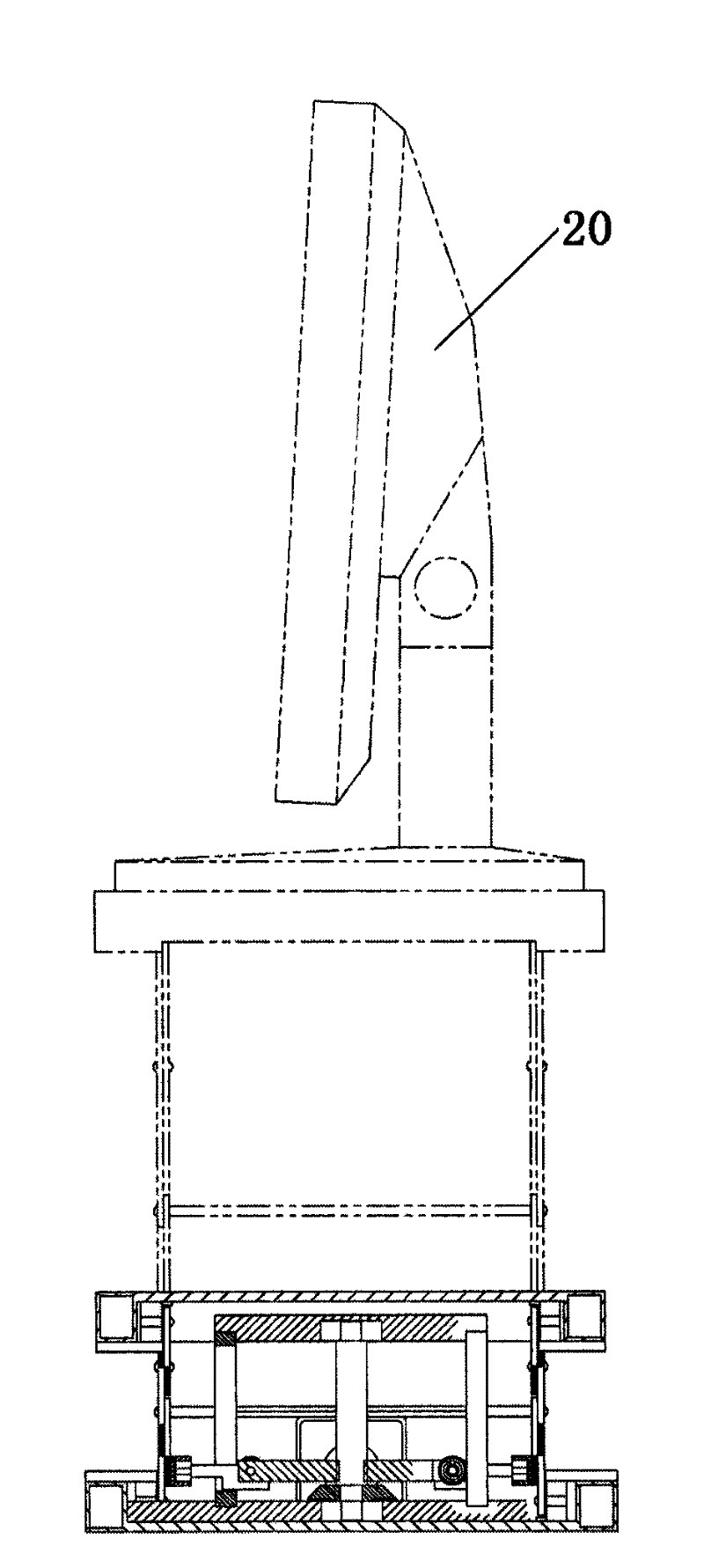 Automatic control lifting platform for preventing cervical spondylosis