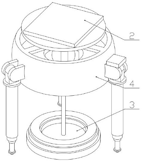 Gravity-based rapid automatic leveling support for measuring instrument