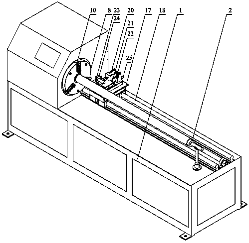 Servo feeding paper tube cutting machine