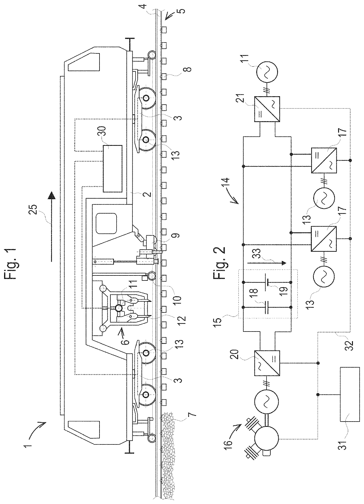 Track maintenance machine for compaction of ballast