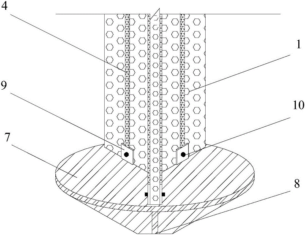 A construction method of composite piles made of y-shaped three-dimensional drainage boards with strong cores and loose materials