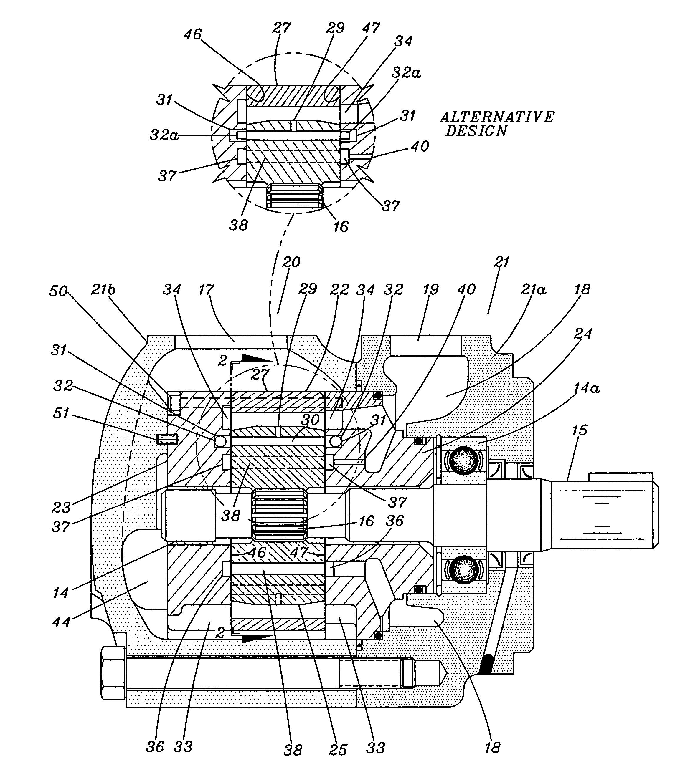 Progressive staged flow to precompress the pump internal volume/volumes to be displaced