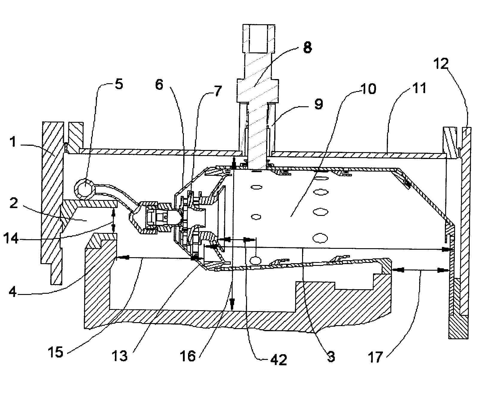 Miniature gas turbine combustion chamber