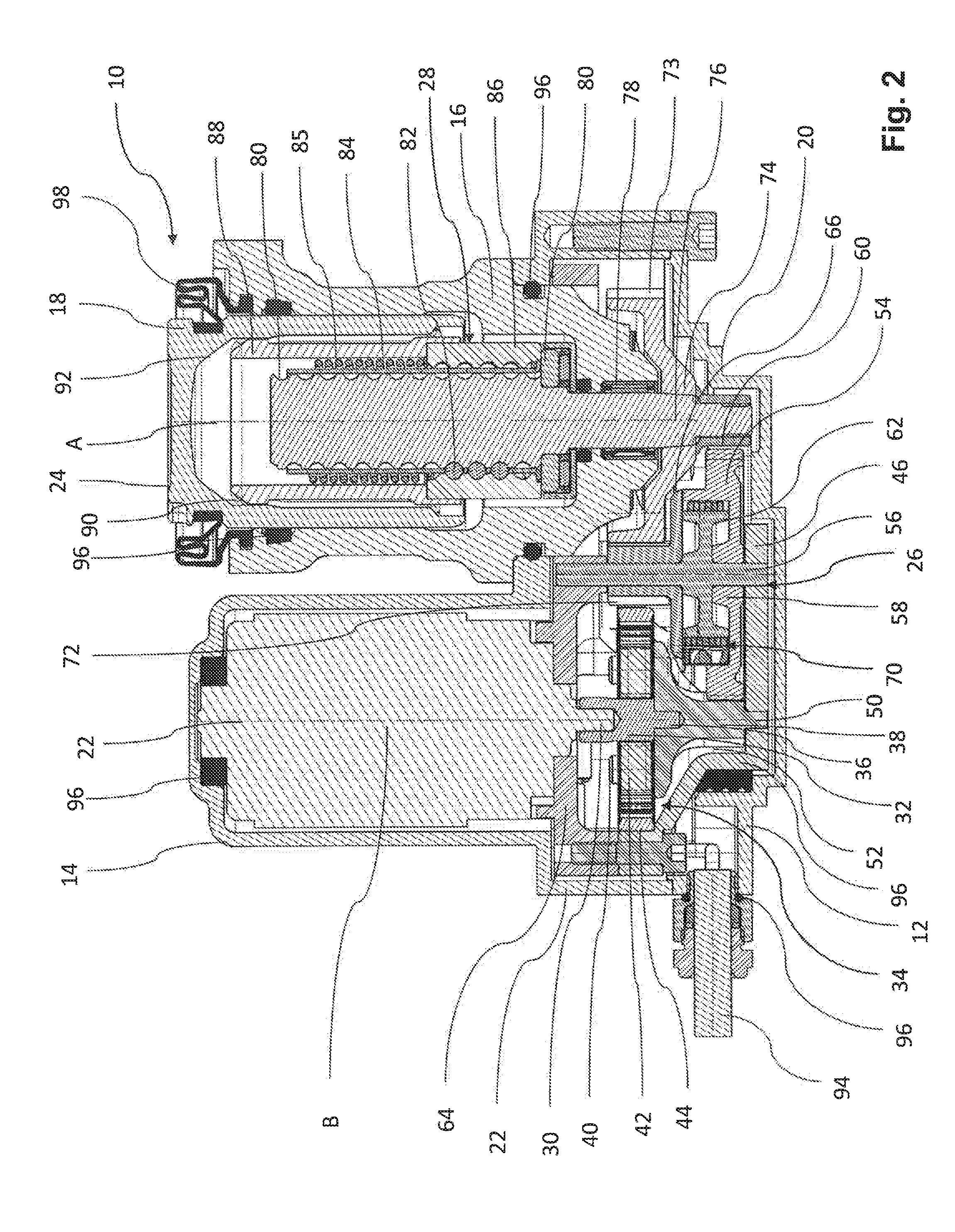 Electromechanically Actuable Motor Vehicle Brake with Selective Self-Locking