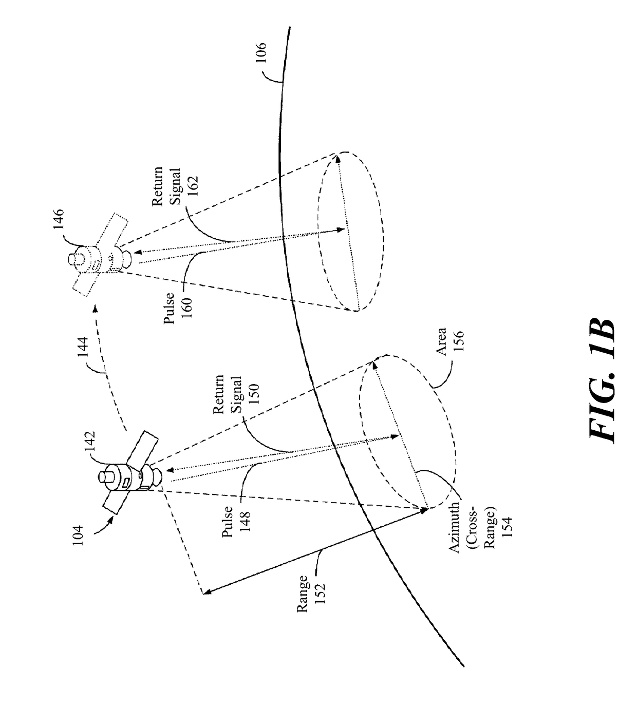 Amplitued calibration of a stepped-chirp signal for a synthetic aperture radar