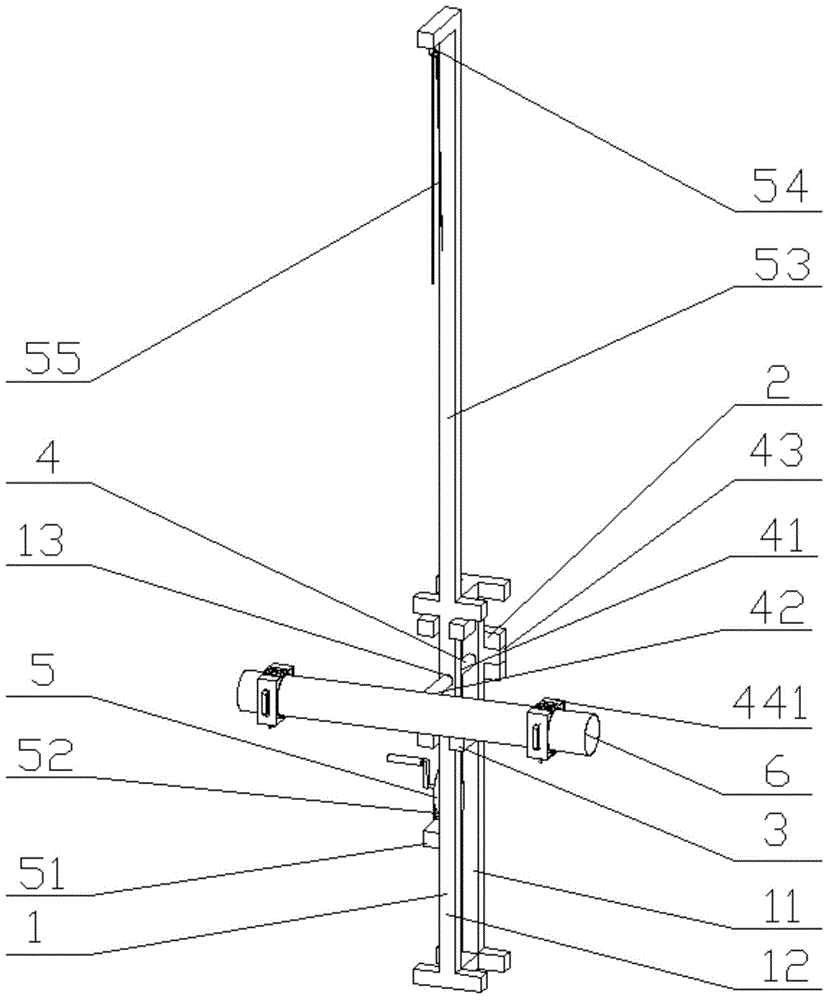 Two-degree-of-freedom column type ultrafiltration membrane casting platform and using method thereof