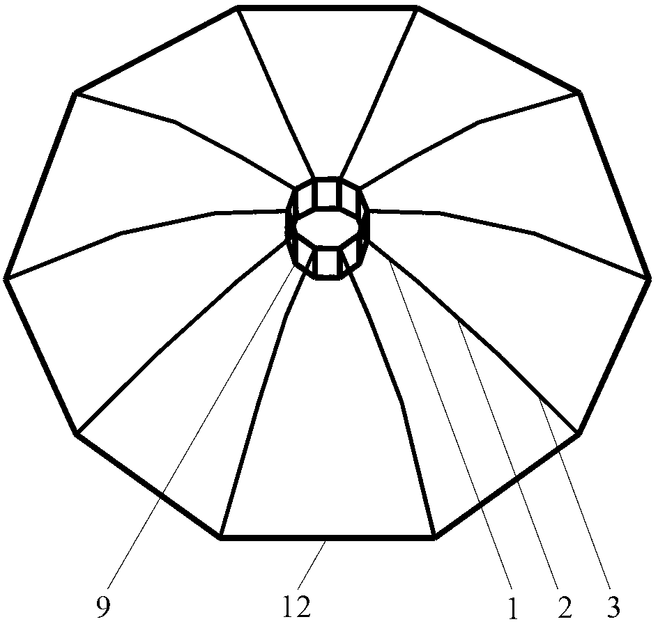 Method for constructing stiff supporting dome structure