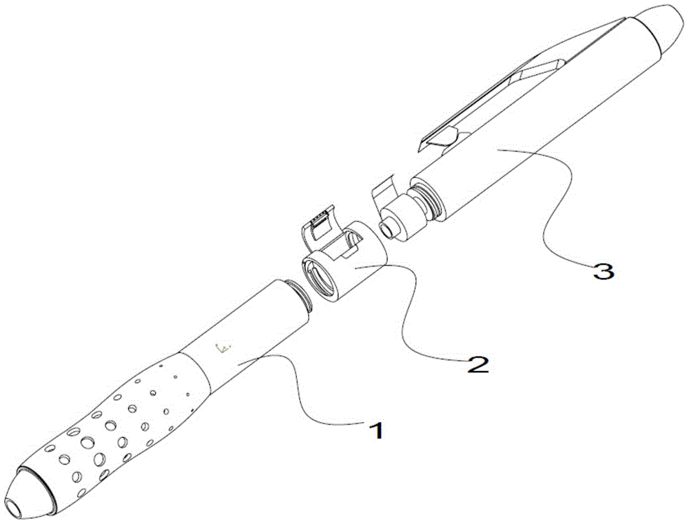 Pen with correction tape