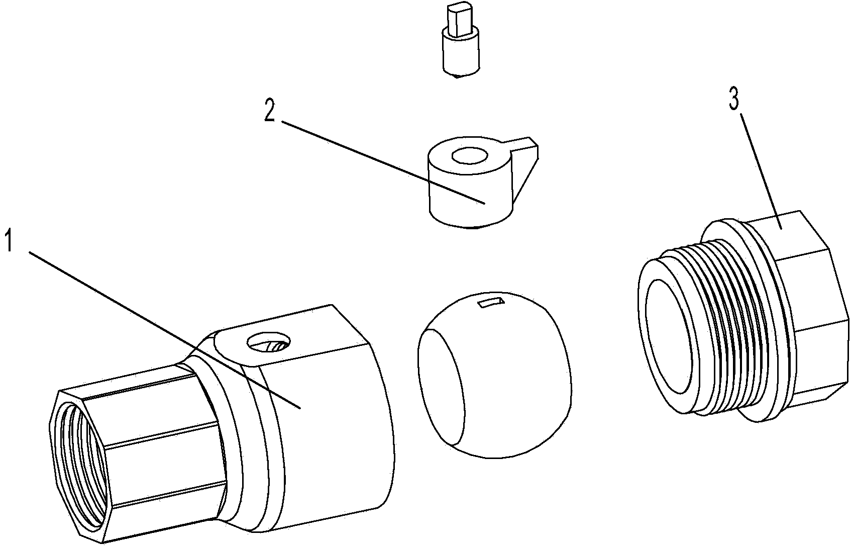 Manufacturing process of ball valve for gas meter pipeline