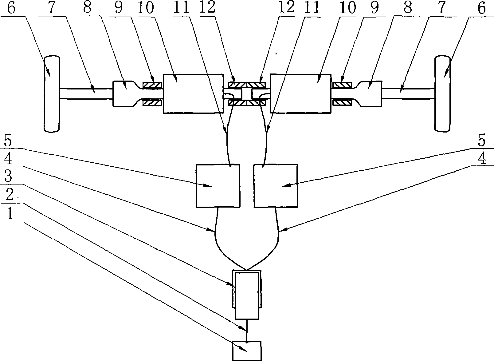 Self-adjusting electric speed differential