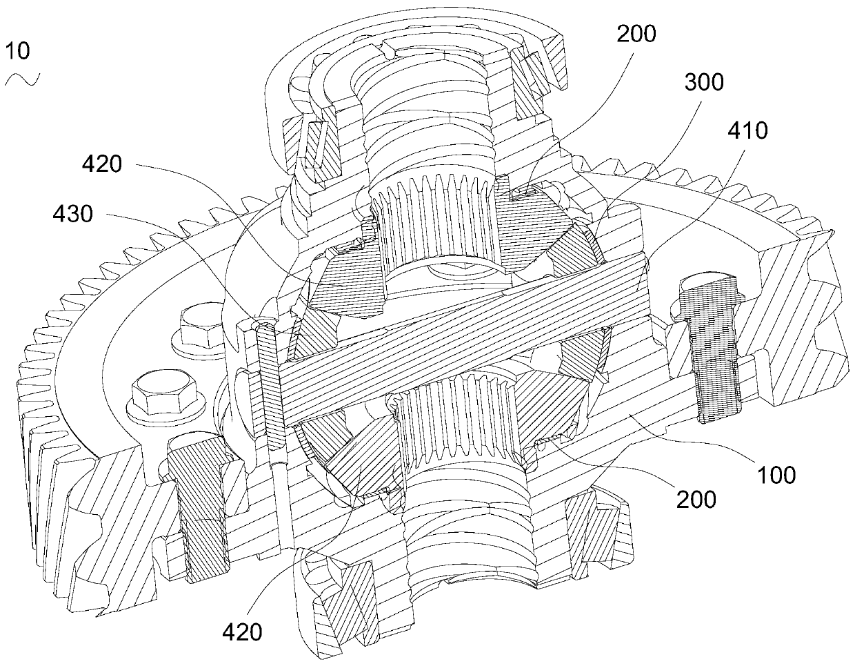 Differential mechanism and differential mechanism shell thereof