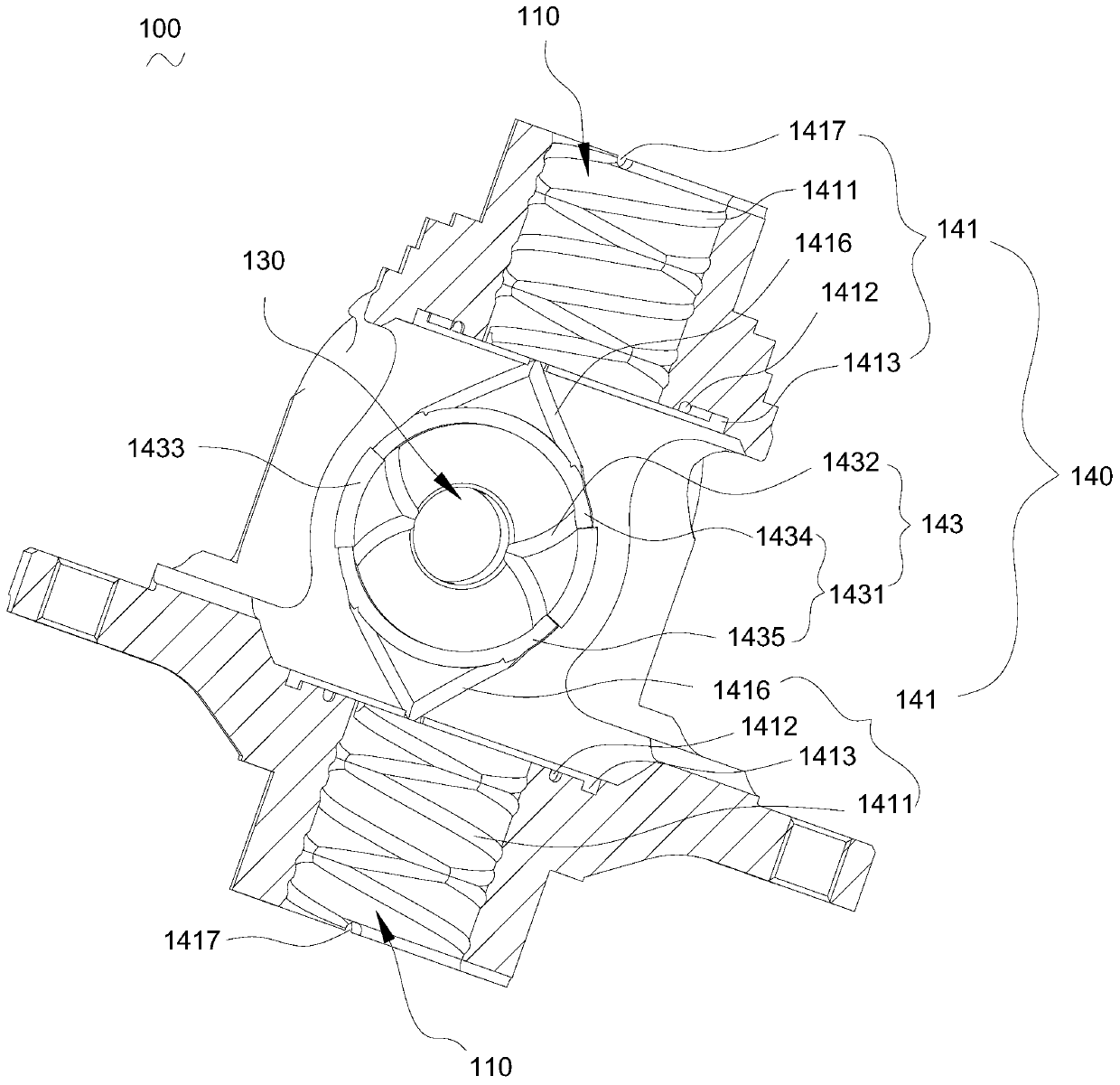 Differential mechanism and differential mechanism shell thereof