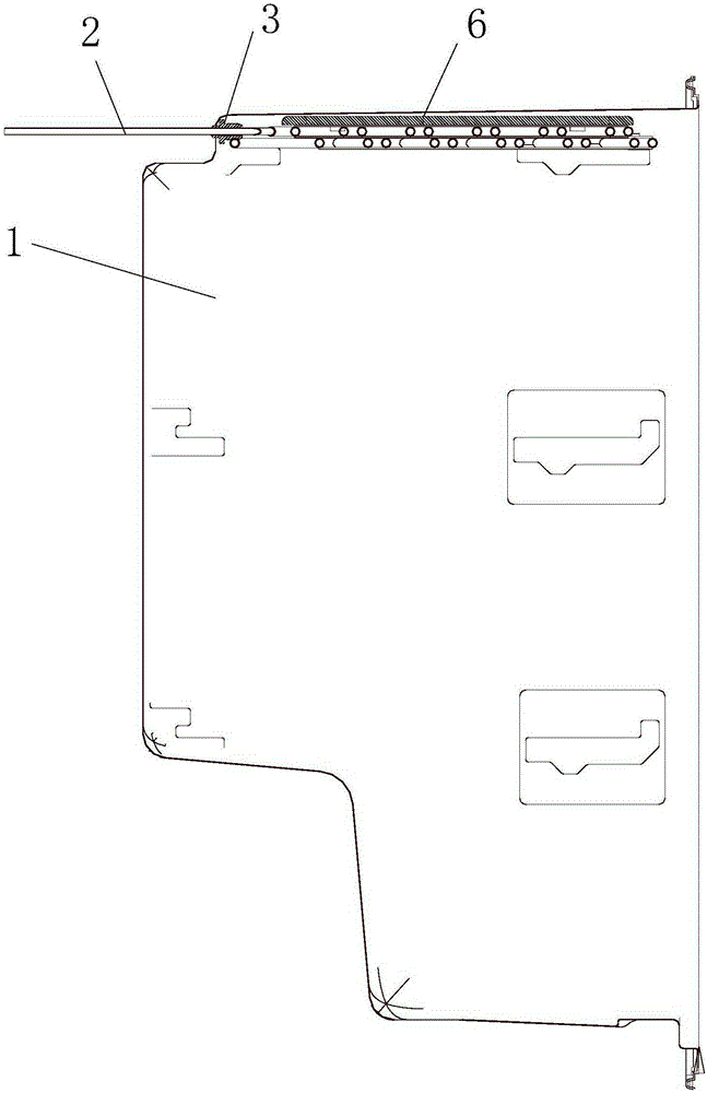 Fiber tube evaporator assembly in refrigerator liner and refrigerator