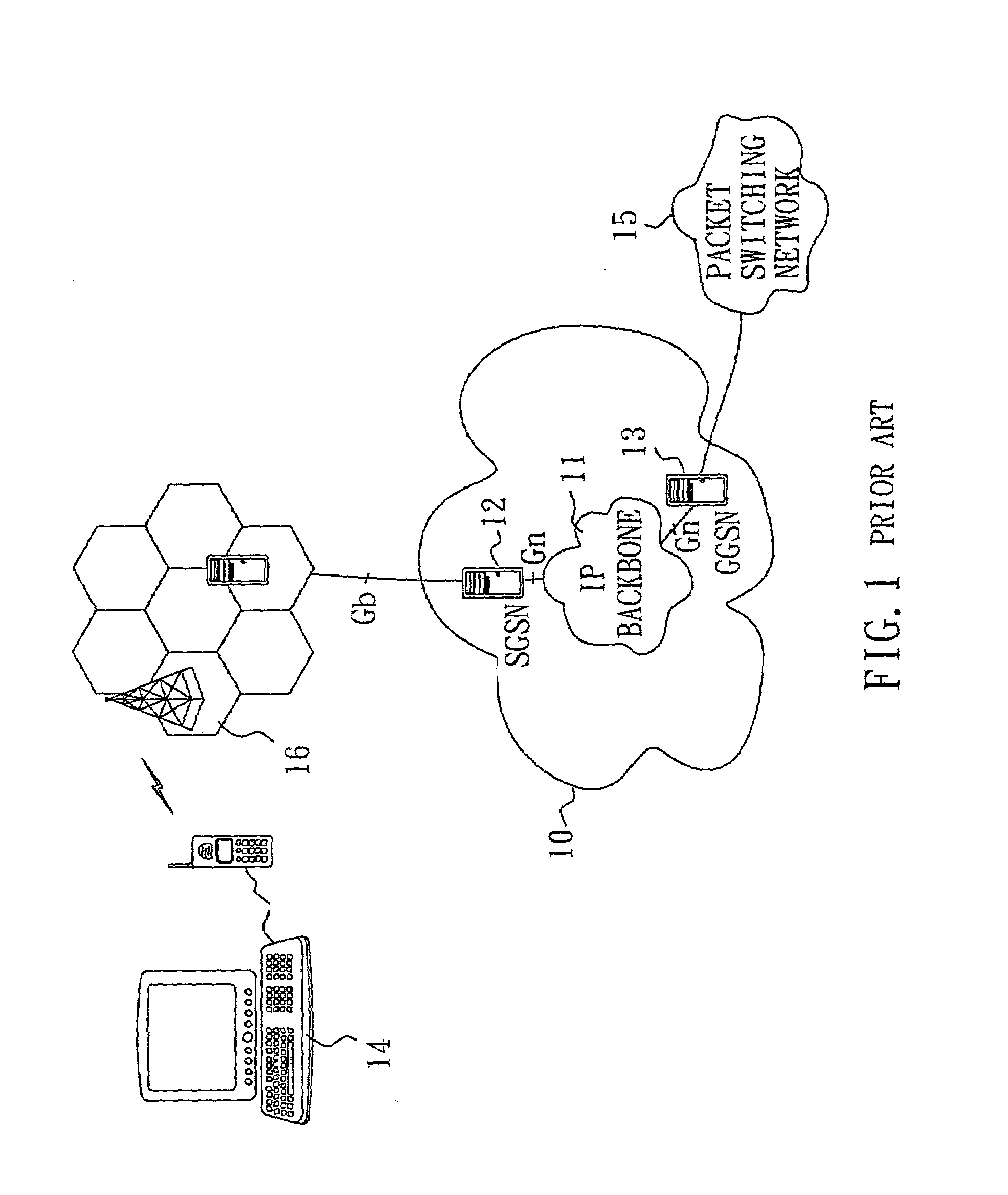 Method and system for applying a multi-protocol label switching network in general packet radio service