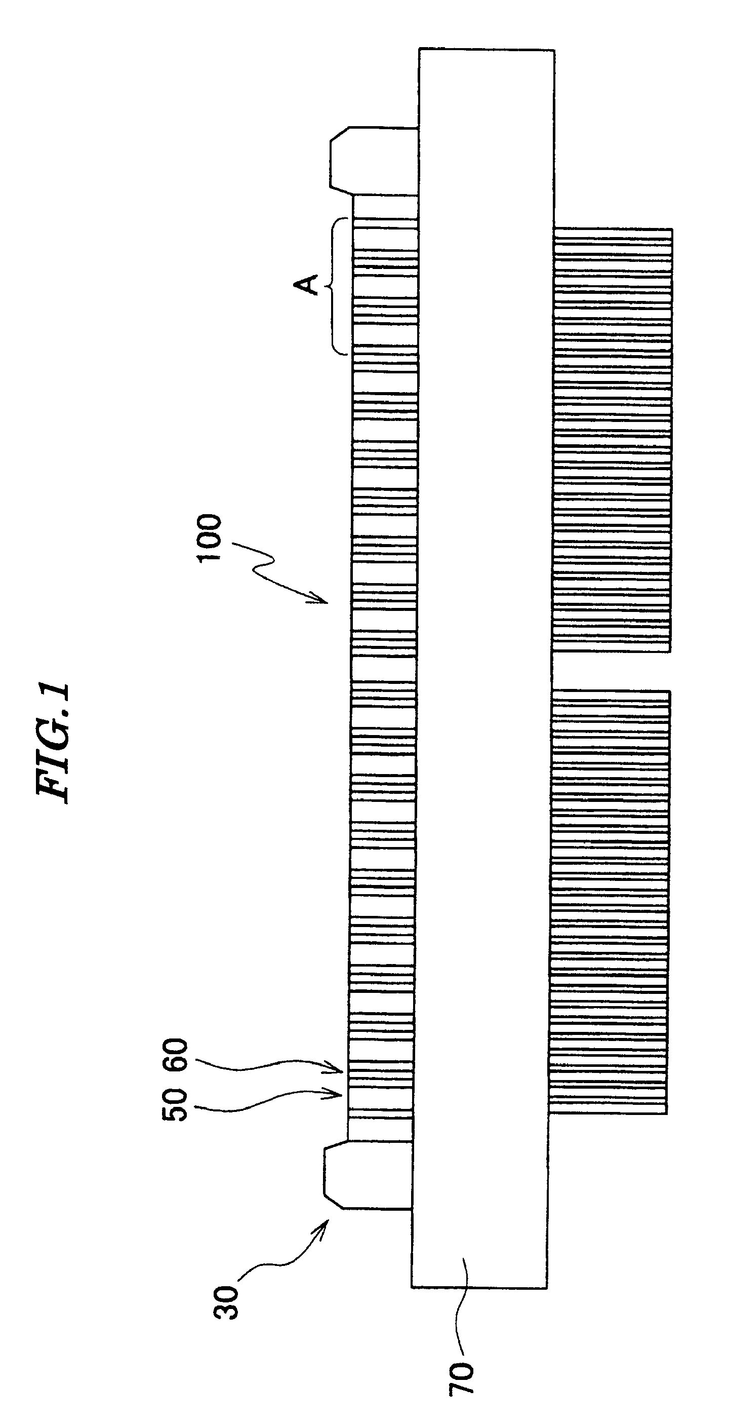 Connector having contacts with a linkage portion having a width smaller than that of the contact portion