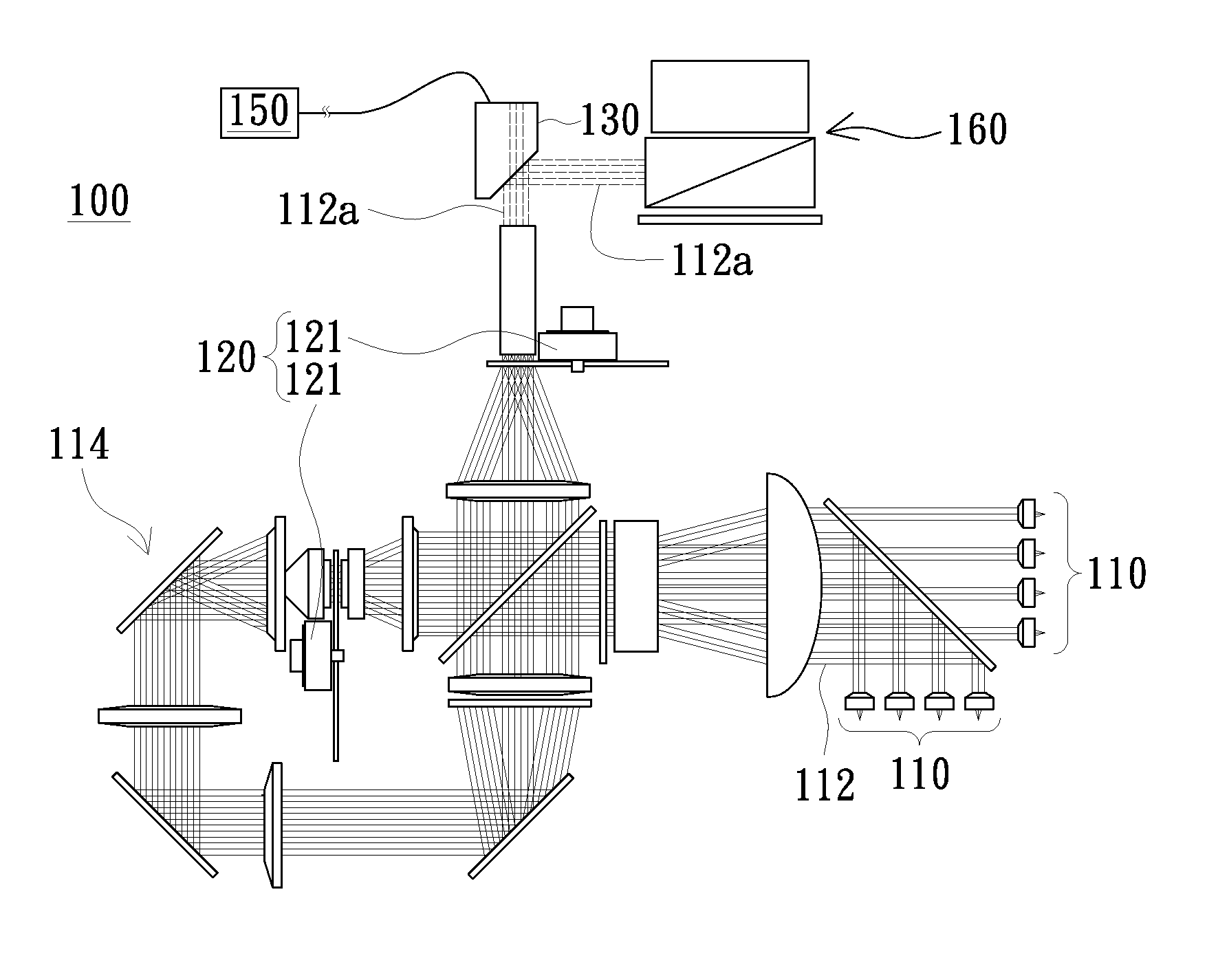 Projector and brightness adjusting method thereof