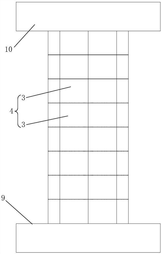 Dry-hanging decorative surface of a cylindrical stone