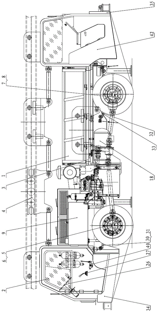 Explosion-proof diesel engine air-ground vehicle for coal mine underground roadway