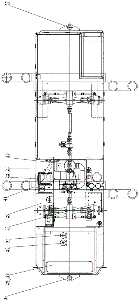 Explosion-proof diesel engine air-ground vehicle for coal mine underground roadway