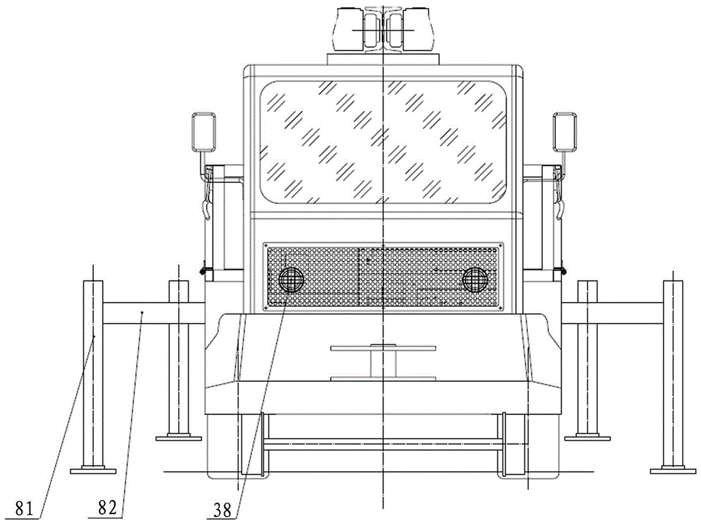 Explosion-proof diesel engine air-ground vehicle for coal mine underground roadway